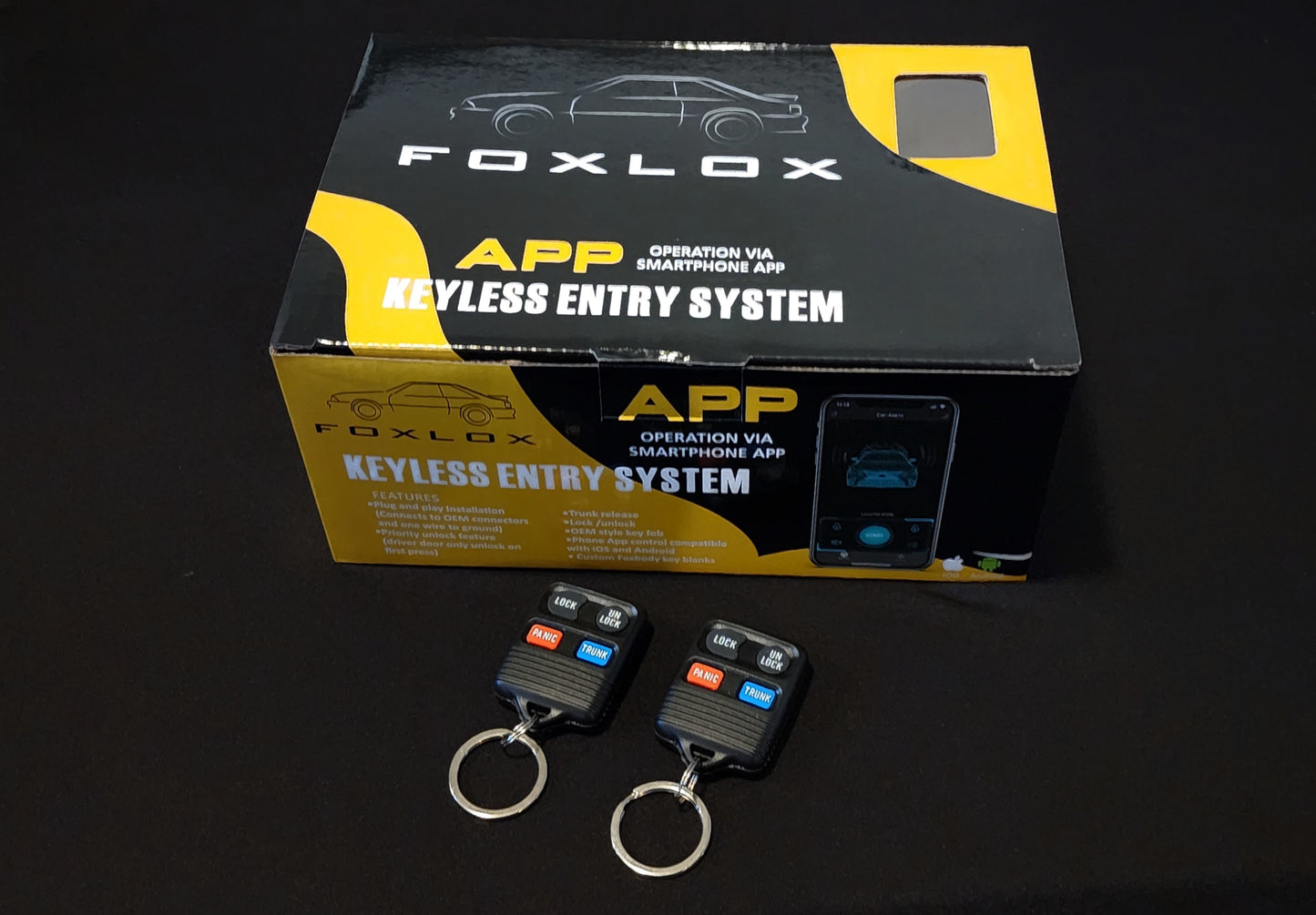 1985-1993 Convertible Model: Foxbody Keyless Entry with (2) SN95 Remotes (Version V2b)
