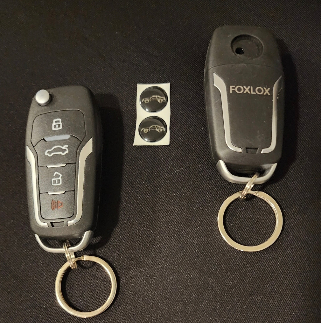 (2) OEM Style Flip Key Fobs